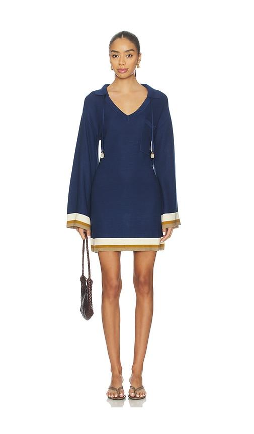 sancia willamina knit dress in navy. - size s (also in xs)