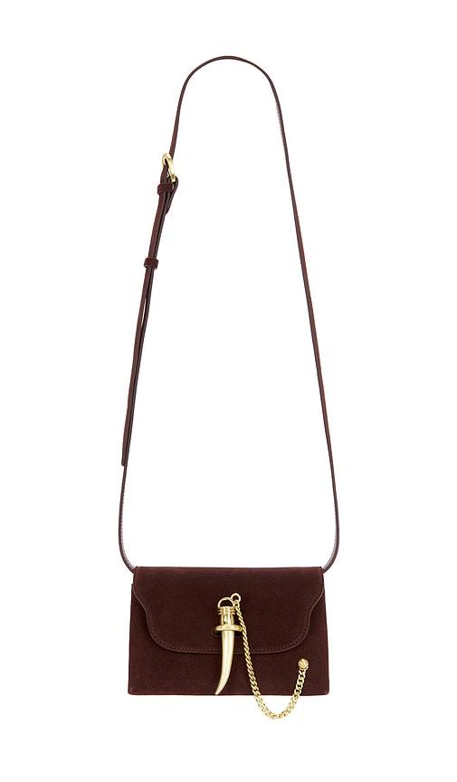 sancia x revolve the anouk shoulder bag in chocolate.