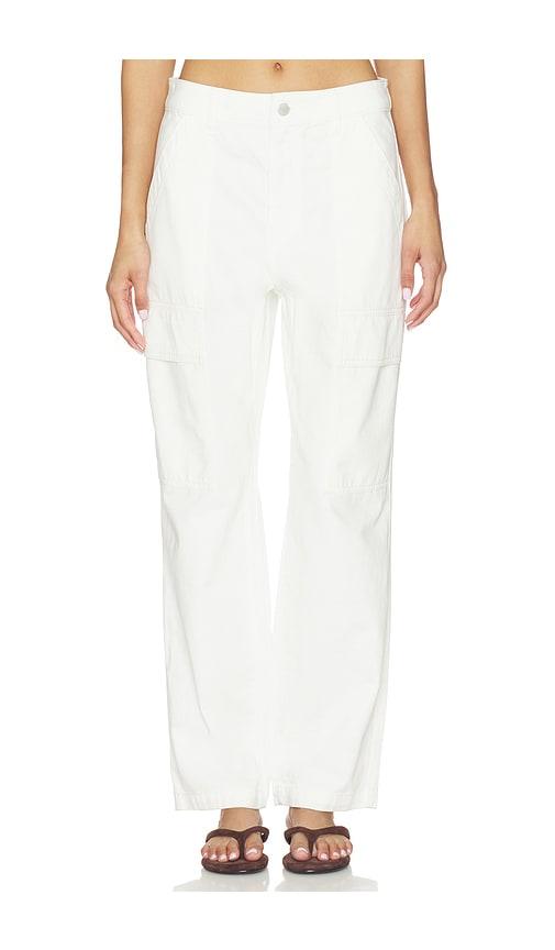 sanctuary boyfriend utility pant in white. - size 25 (also in 27, 26)