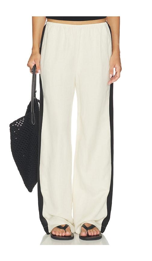 sanctuary casual track pant in cream. - size m (also in s)