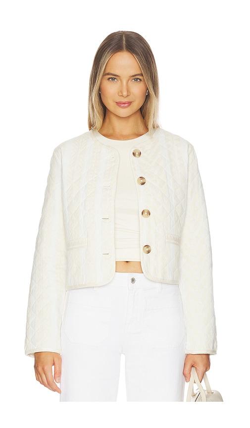 sanctuary crafted coco jacket in cream. - size l (also in xs, s, m, xl)