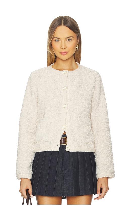 sanctuary cuddle up cardigan in cream. - size l (also in s, xl, xs)