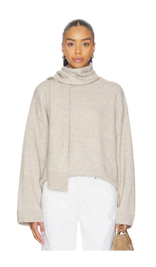 sanctuary go to sweater in taupe. - size l (also in xs, s, m, xl/1x)