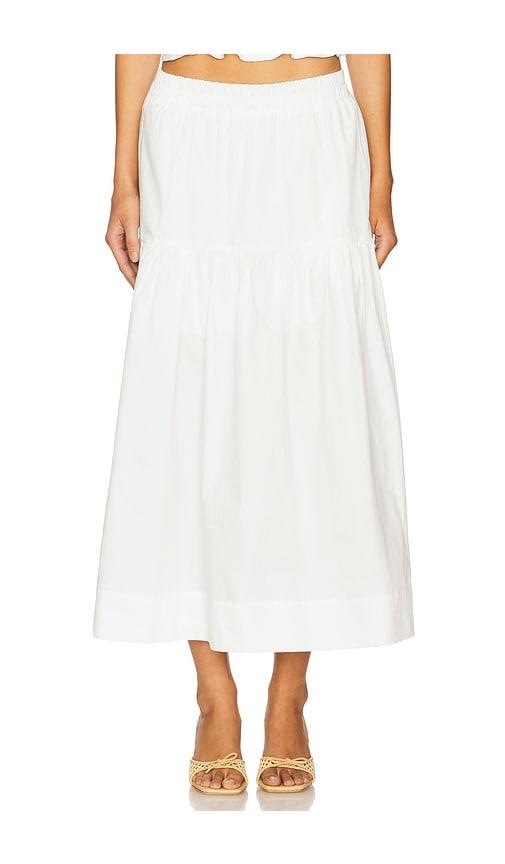 sanctuary poplin prairie skirt in white. - size l (also in xl, xxl)