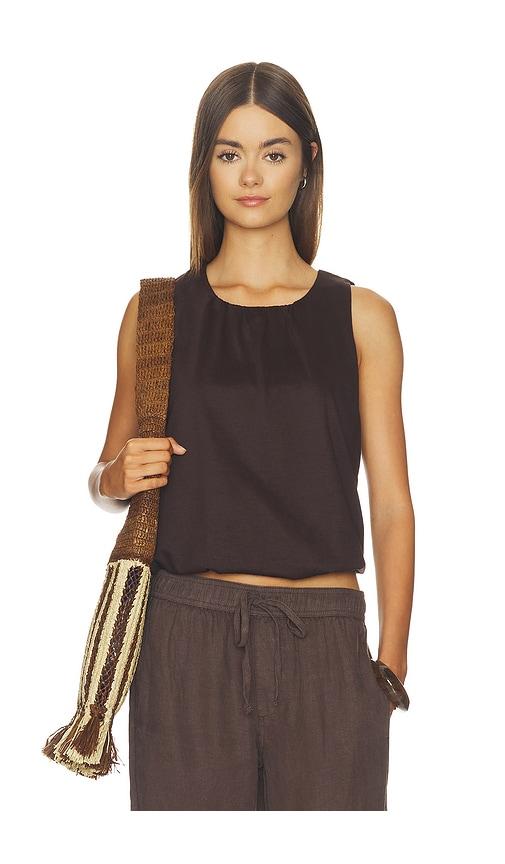 sanctuary retreat bubble tank top in brown. - size l (also in xs, s, m, xl)