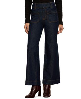 sanctuary womens mid rise wide leg jeans