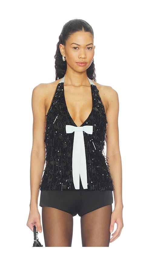 sandy liang hydra top in black. - size m (also in xs, s)