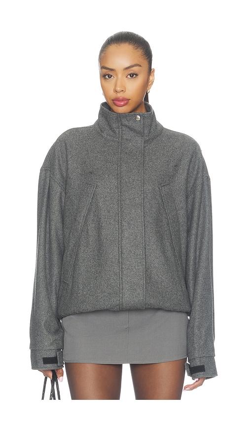 sandy liang papas jacket in grey. - size l (also in m, s)