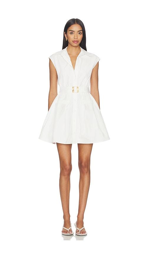 sans faff audley trench mini dress in white. - size l (also in xs, s)