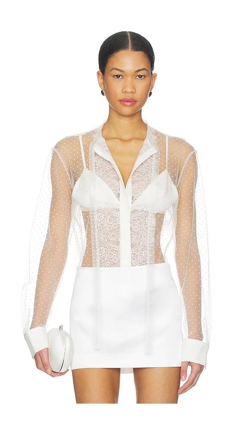 sans faff toulouse blouse in white. - size m (also in s)