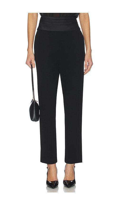 sans faff tuxedo cigarette pants in black. - size l (also in s)