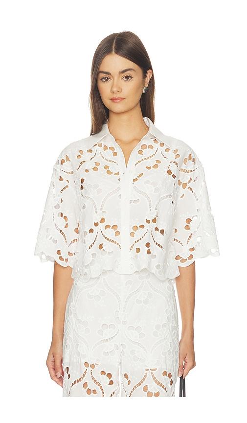 sans faff valentine top in white. - size l (also in s, xs)