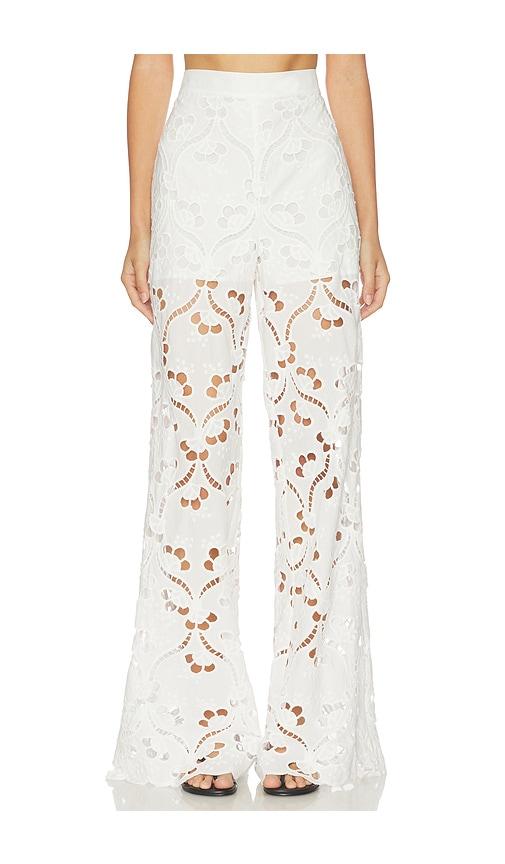 sans faff valentine trousers in white. - size l (also in xs, s, m)
