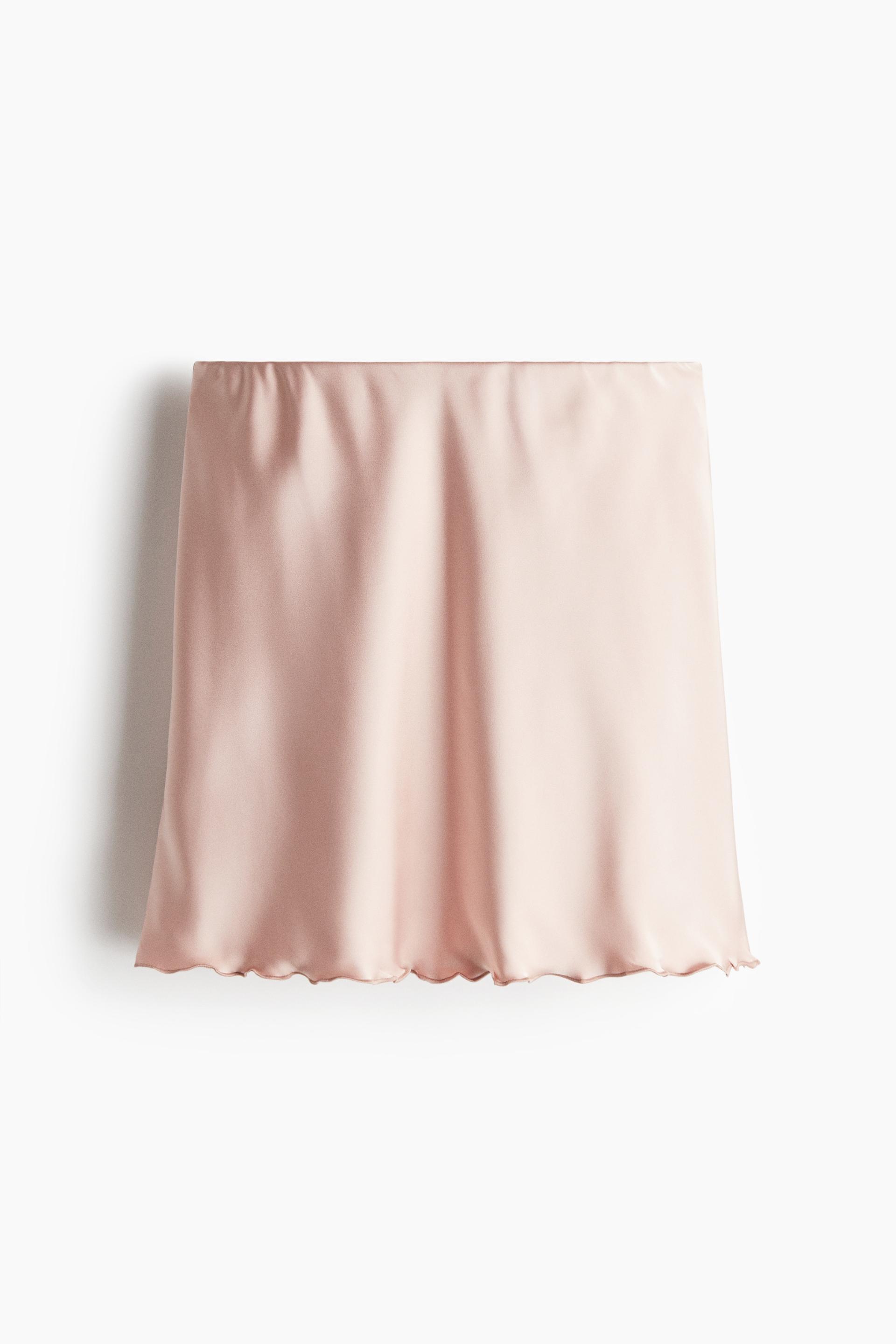 satin slip skirt