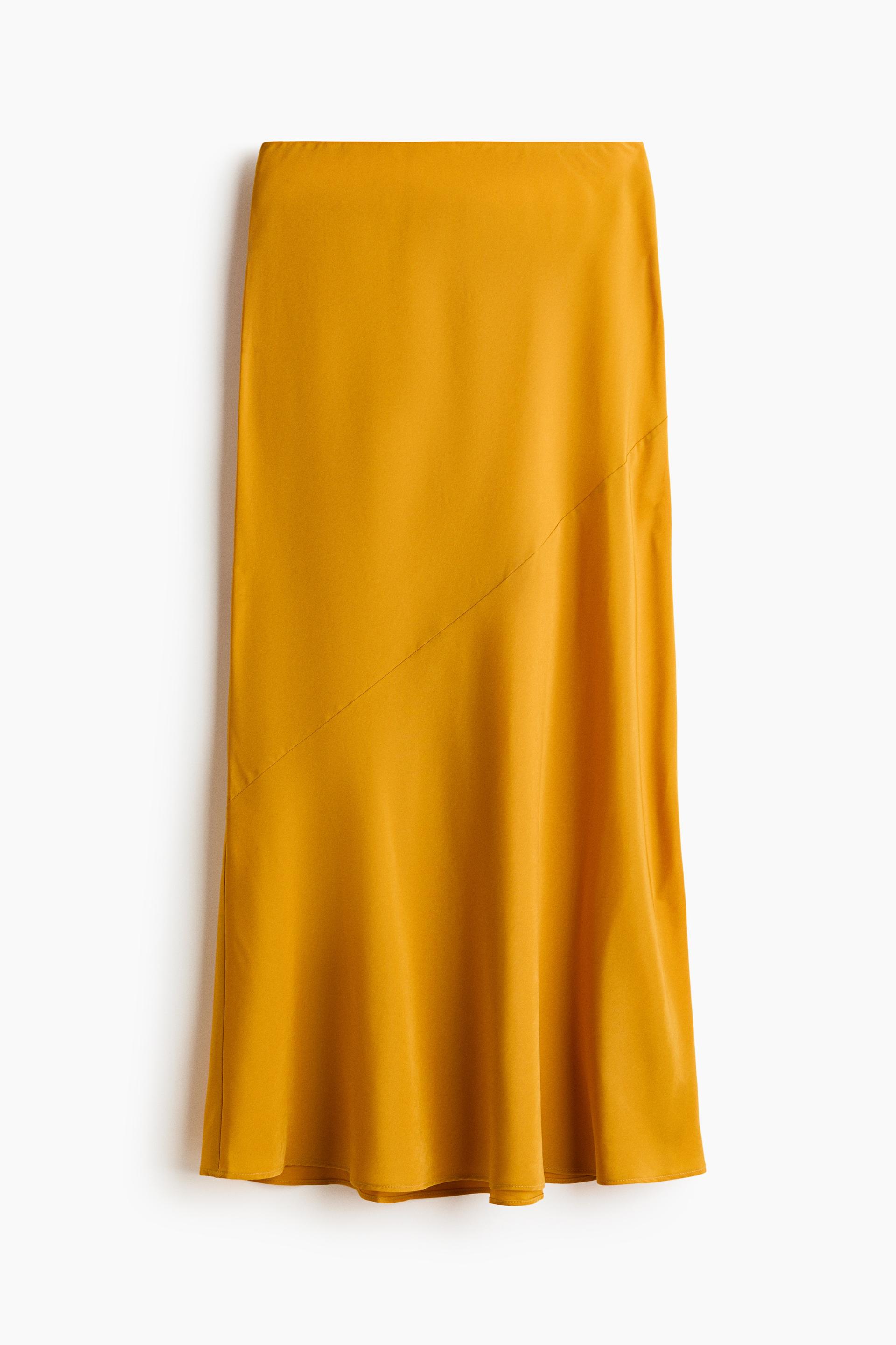 satin slip skirt