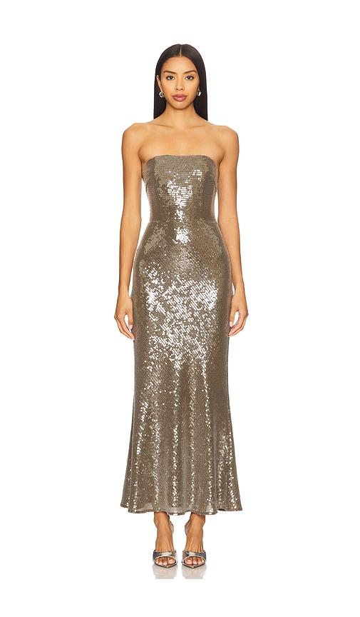 sau lee ciara dress in olive. - size 12 (also in 2, 4, 6)