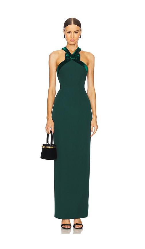 sau lee eloise gown in green. - size 0 (also in 4, 6)