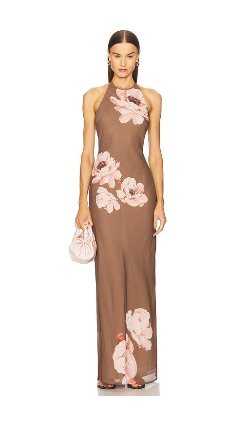sau lee gwyneth dress in brown. - size 2 (also in 6, 8)