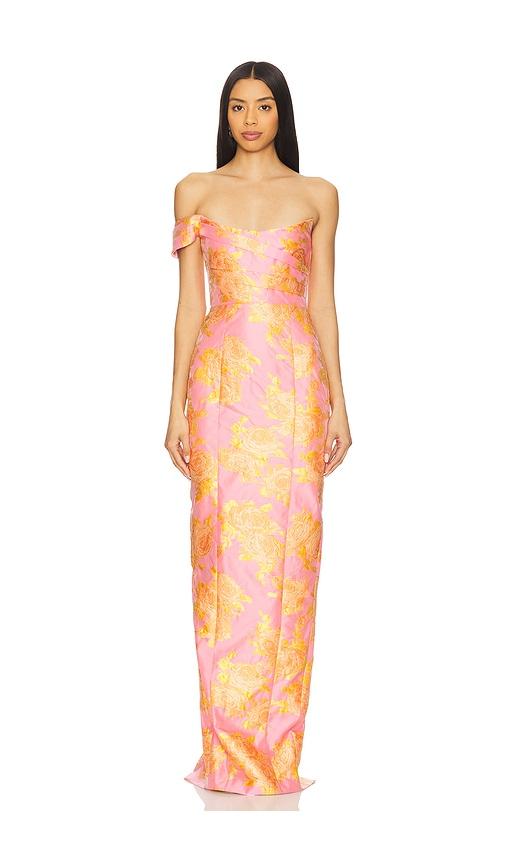 sau lee jackson gown in rose. - size 0 (also in 00)