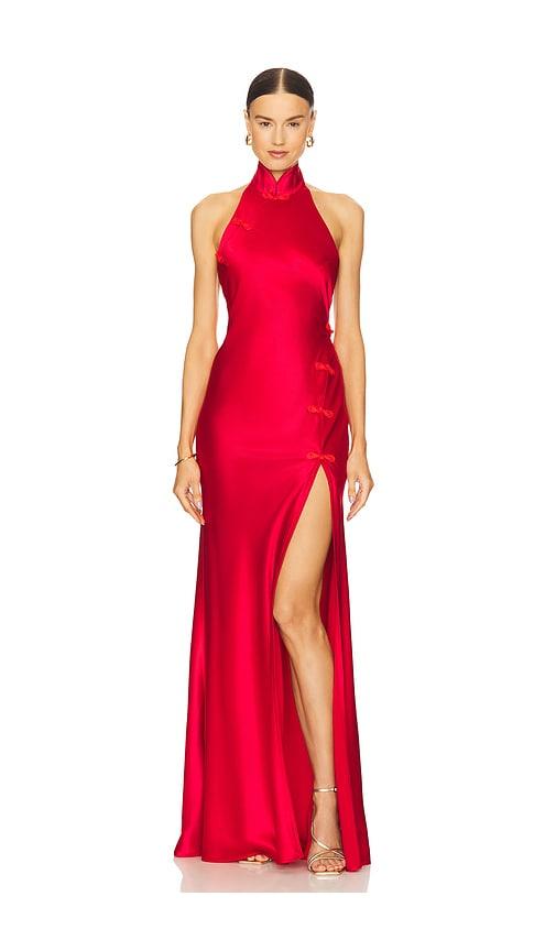 sau lee michelle gown in red. - size 0 (also in 2, 00, 4, 6)
