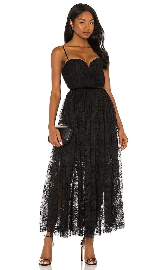 sau lee selena lace dress in black. - size 0 (also in 2, 4)