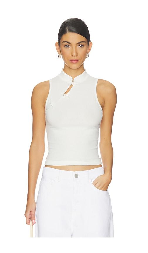 sau lee tao knit top in white. - size 0 (also in 2, 4, 12)