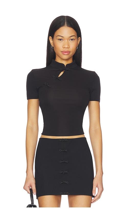 sau lee timo jersey top in black. - size 0 (also in 2, 4, 6)