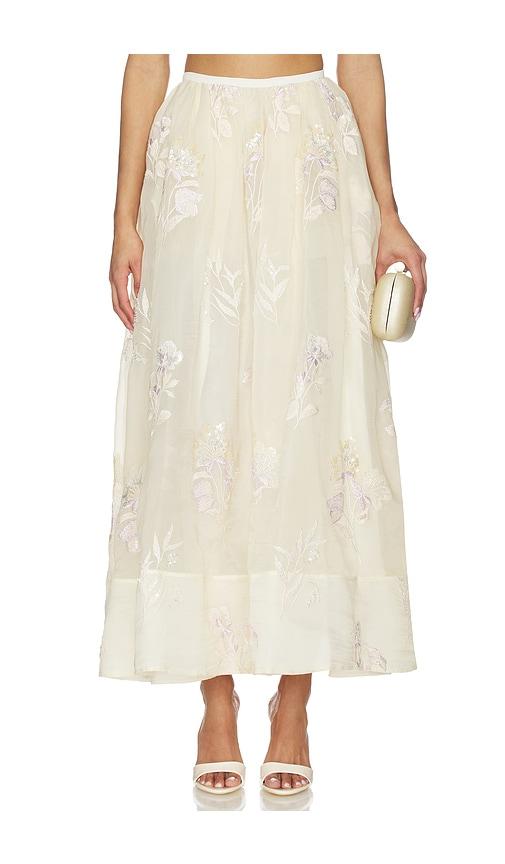 sau lee valentina skirt in lemon. - size 2 (also in 4, 6, 8)