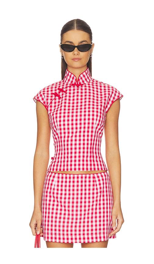 sau lee zoe top style in red. - size 0 (also in 2, 4, 6, 8)