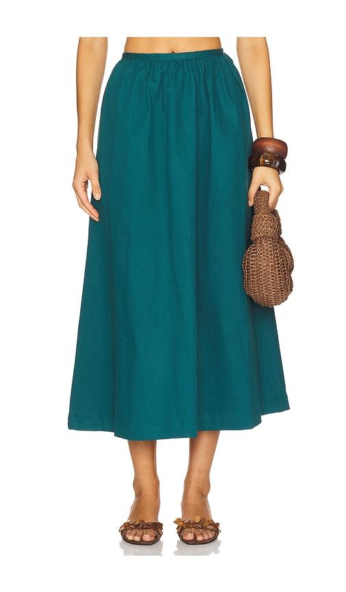 saudade bliss skirt in teal. - size m (also in s)