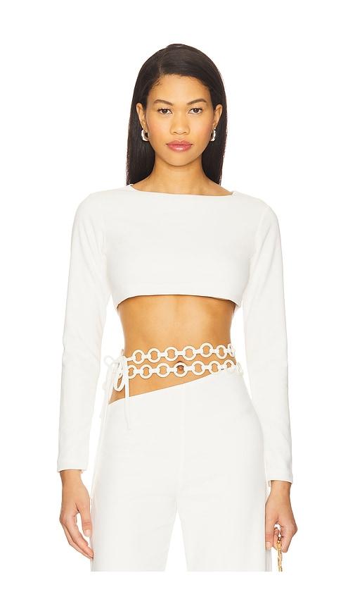 saudade sienna top in ivory. - size m (also in s, xs)