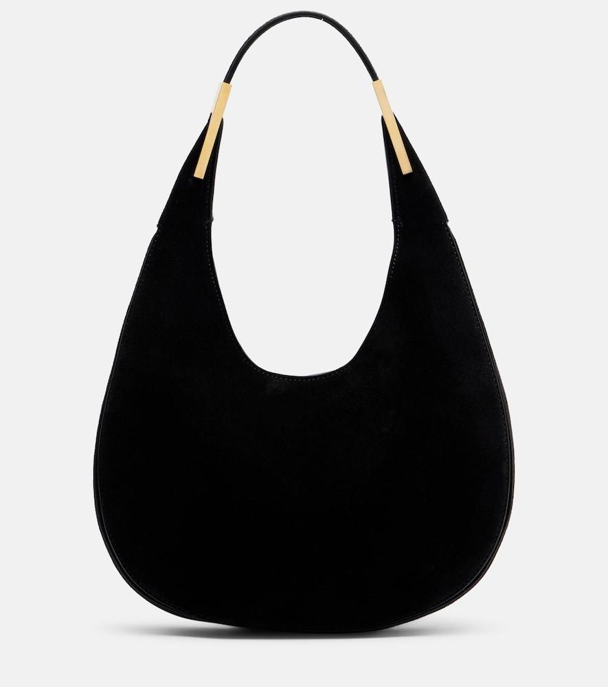 savette florence small suede shoulder bag