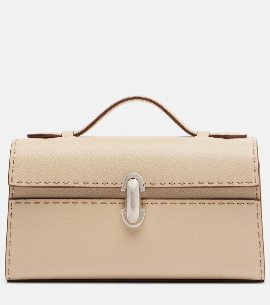 savette symmetry leather top-handle bag