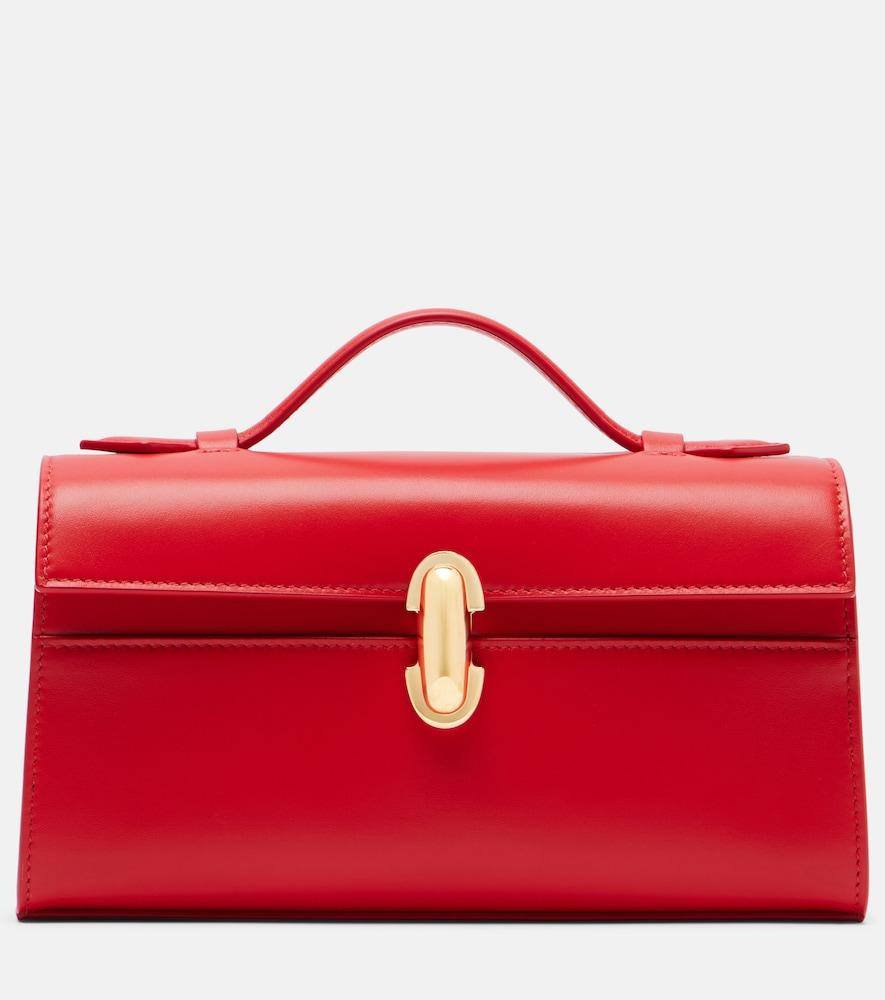 savette symmetry leather top-handle bag