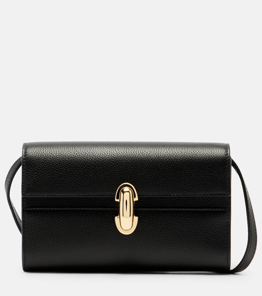 savette symmetry mini leather shoulder bag