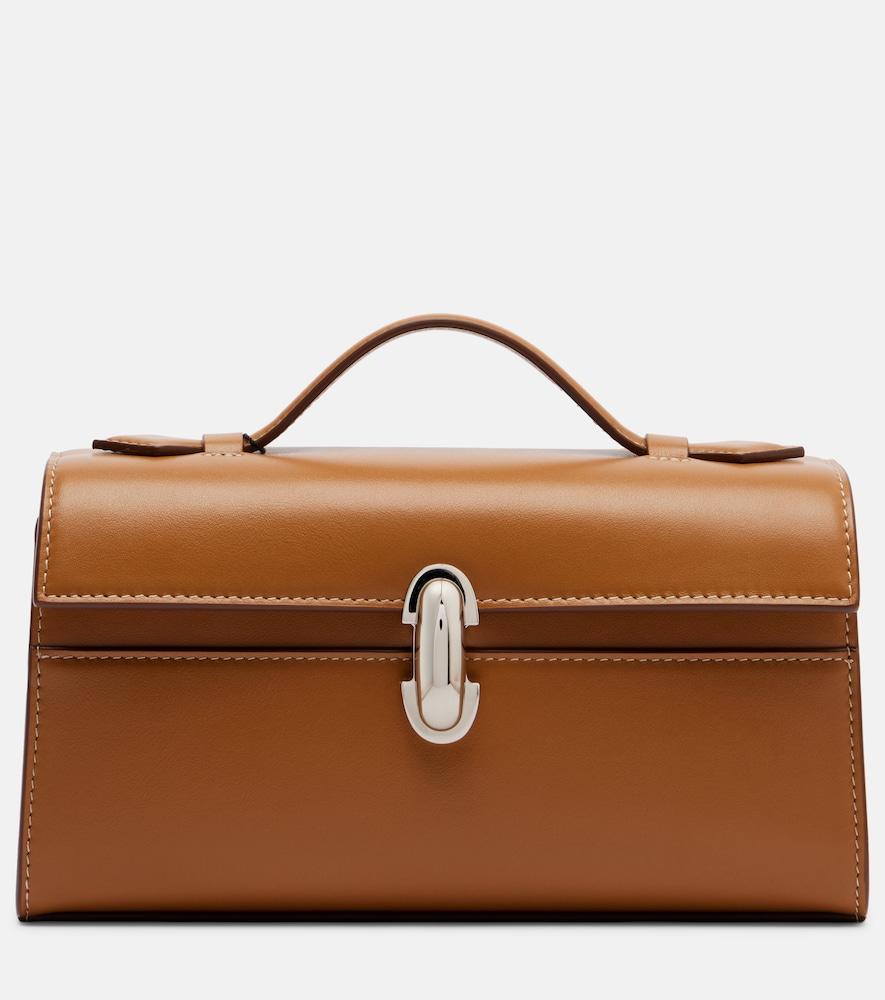 savette symmetry pochette leather top-handle bag