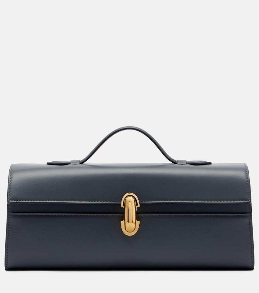 savette symmetry slim leather top-handle bag