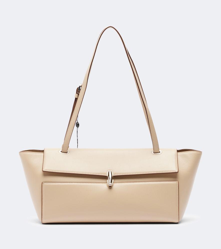 savette symmetry trapeze medium leather shoulder bag