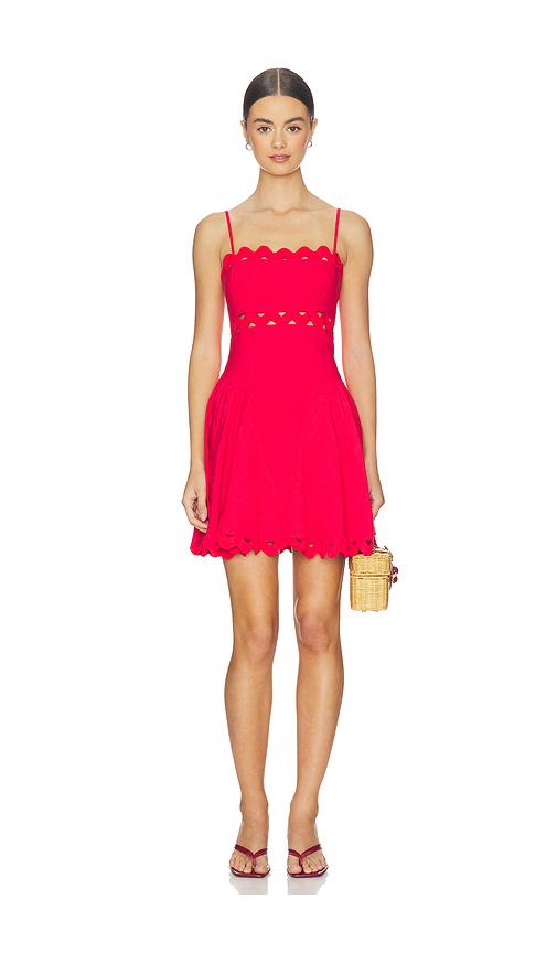 saylor andrea dress in red. - size m (also in s, xs)