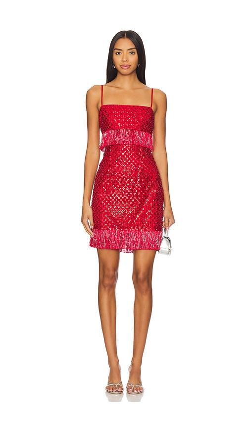 saylor caitriona dress in red. - size m (also in s, xs)