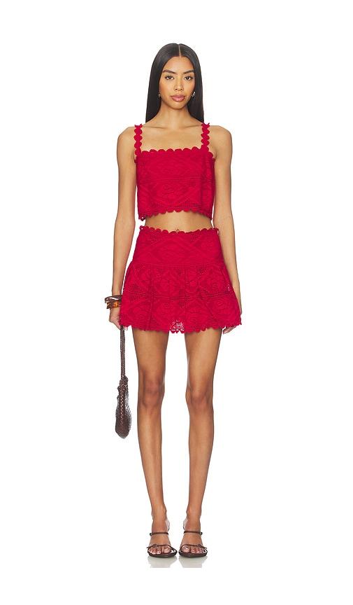 saylor mariposa set in red. - size l (also in xl)