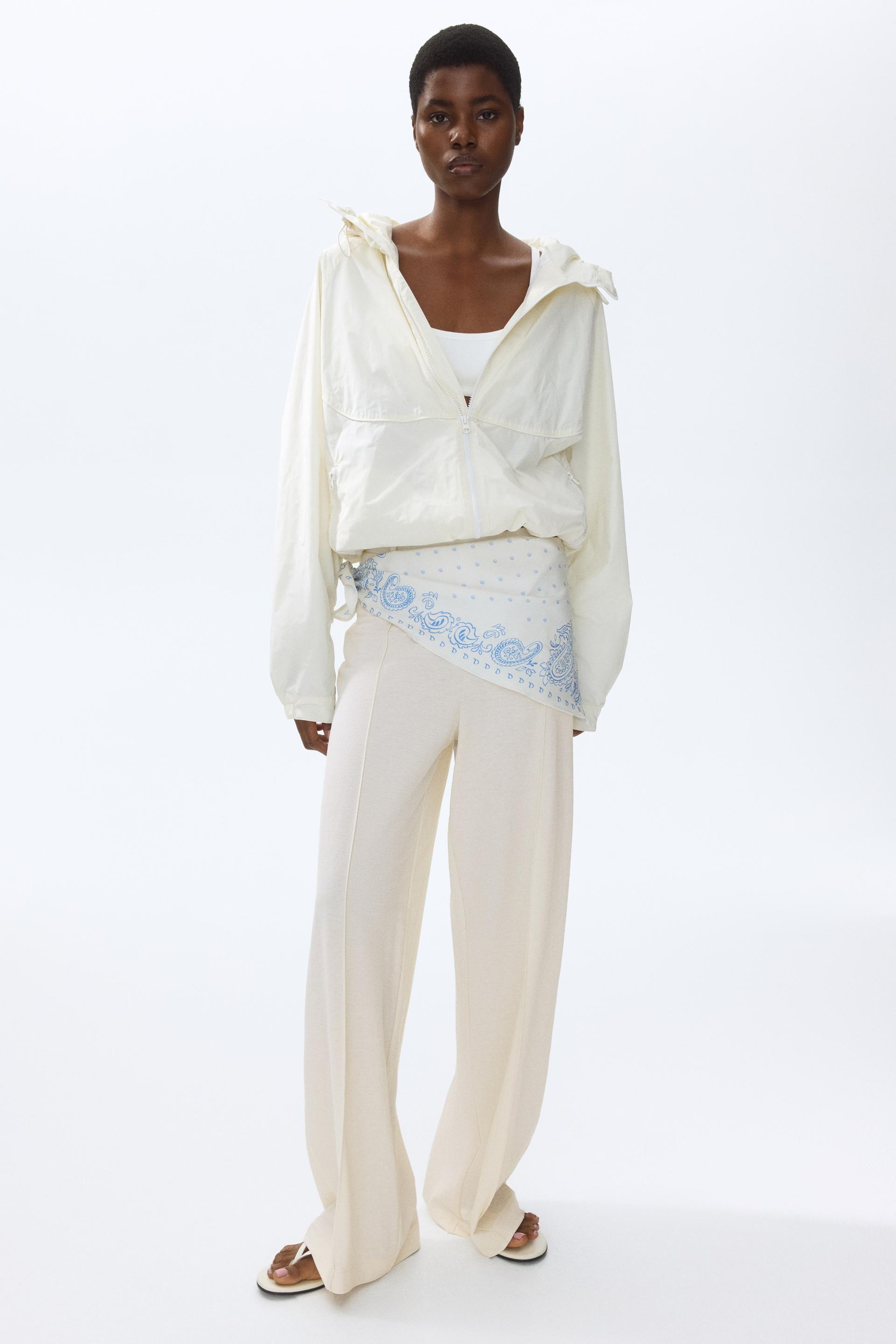 scarf-detail pants