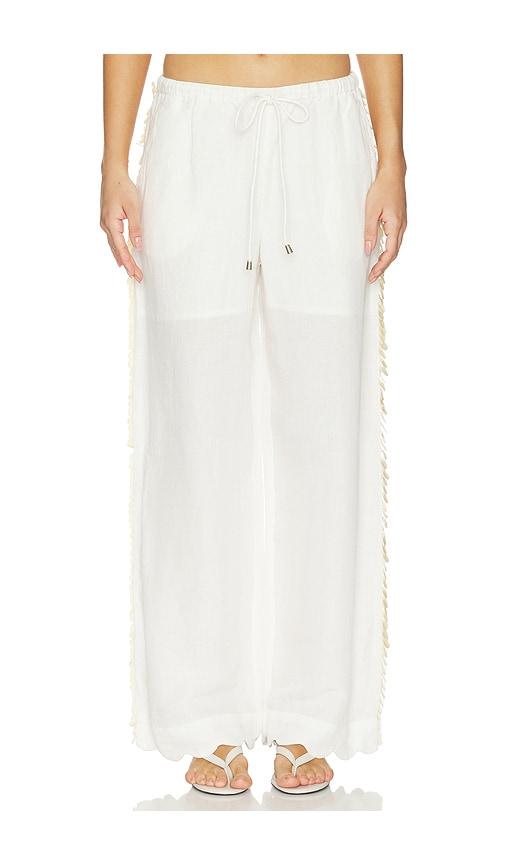 scarlett poppies feyra trouser in white. - size l (also in xs, s, m)