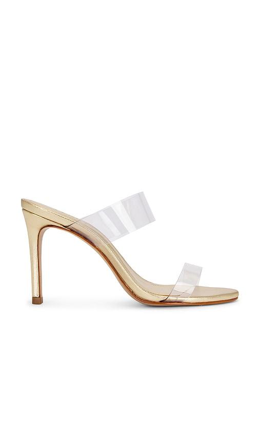 schutz ariella sandal in metallic gold. - size 10 (also in 6, 6.5, 7.5, 8.5, 9, 9.5)