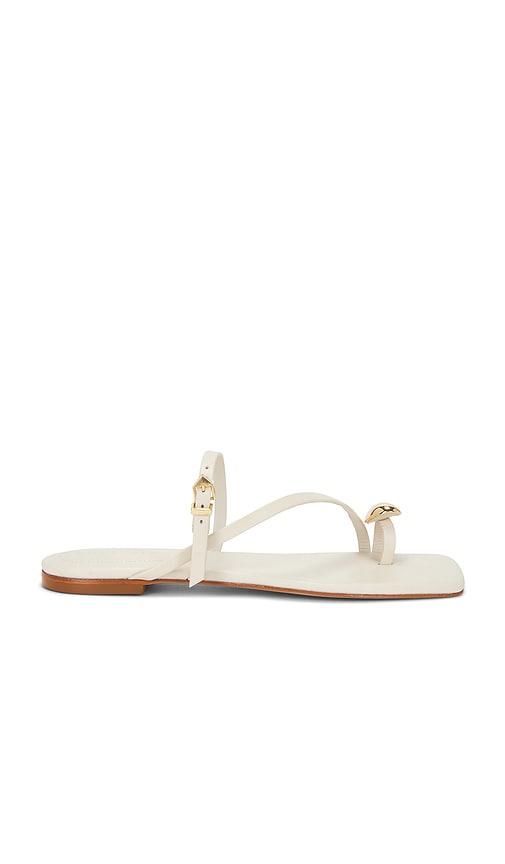 schutz elysa flat in white. - size 10 (also in 9.5)