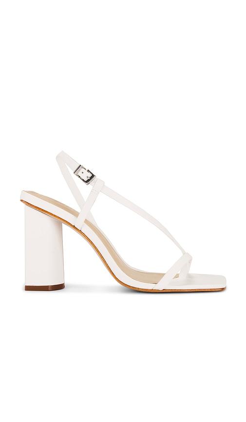 schutz heloise block heel in white. - size 10 (also in 9.5)