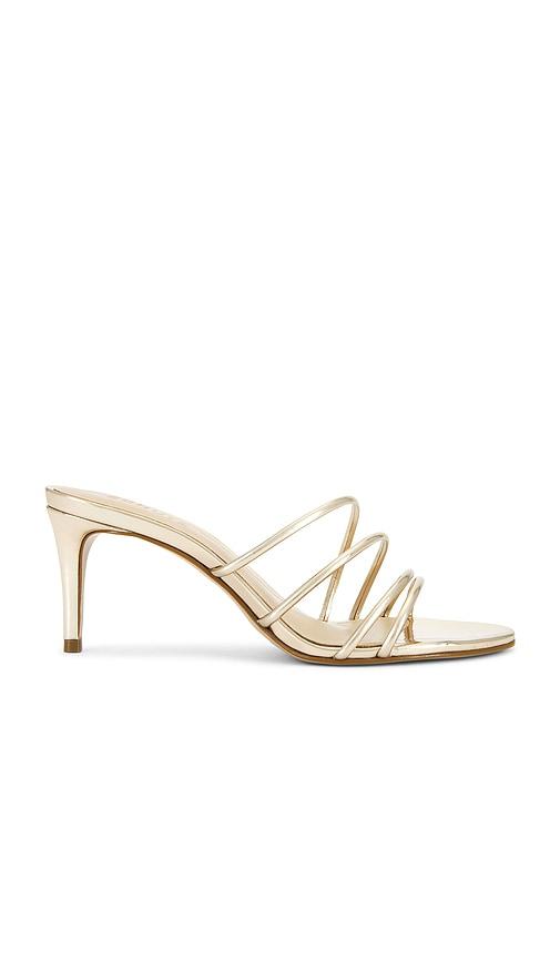 schutz inez mule in metallic gold. - size 7 (also in 7.5, 8, 9.5)