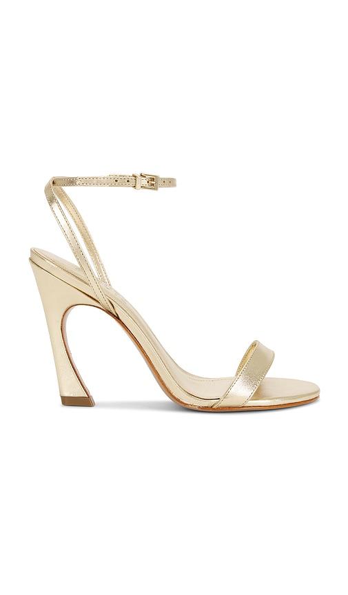 schutz lexi sandal in metallic gold. - size 10 (also in 6, 6.5, 7, 7.5, 8, 8.5, 9.5)