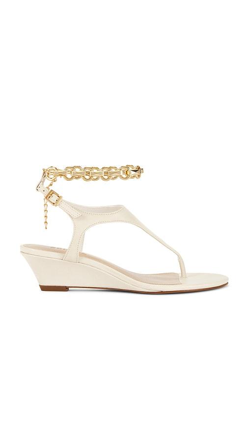 schutz lys wedge sandal in white. - size 10 (also in 7.5, 8.5, 9, 9.5)