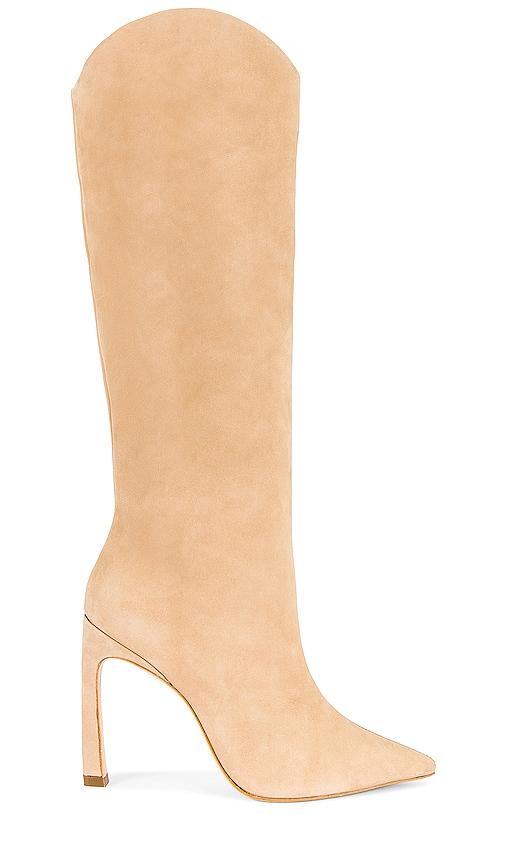 schutz maryana sculpt boot in nude. - size 10 (also in 8.5)